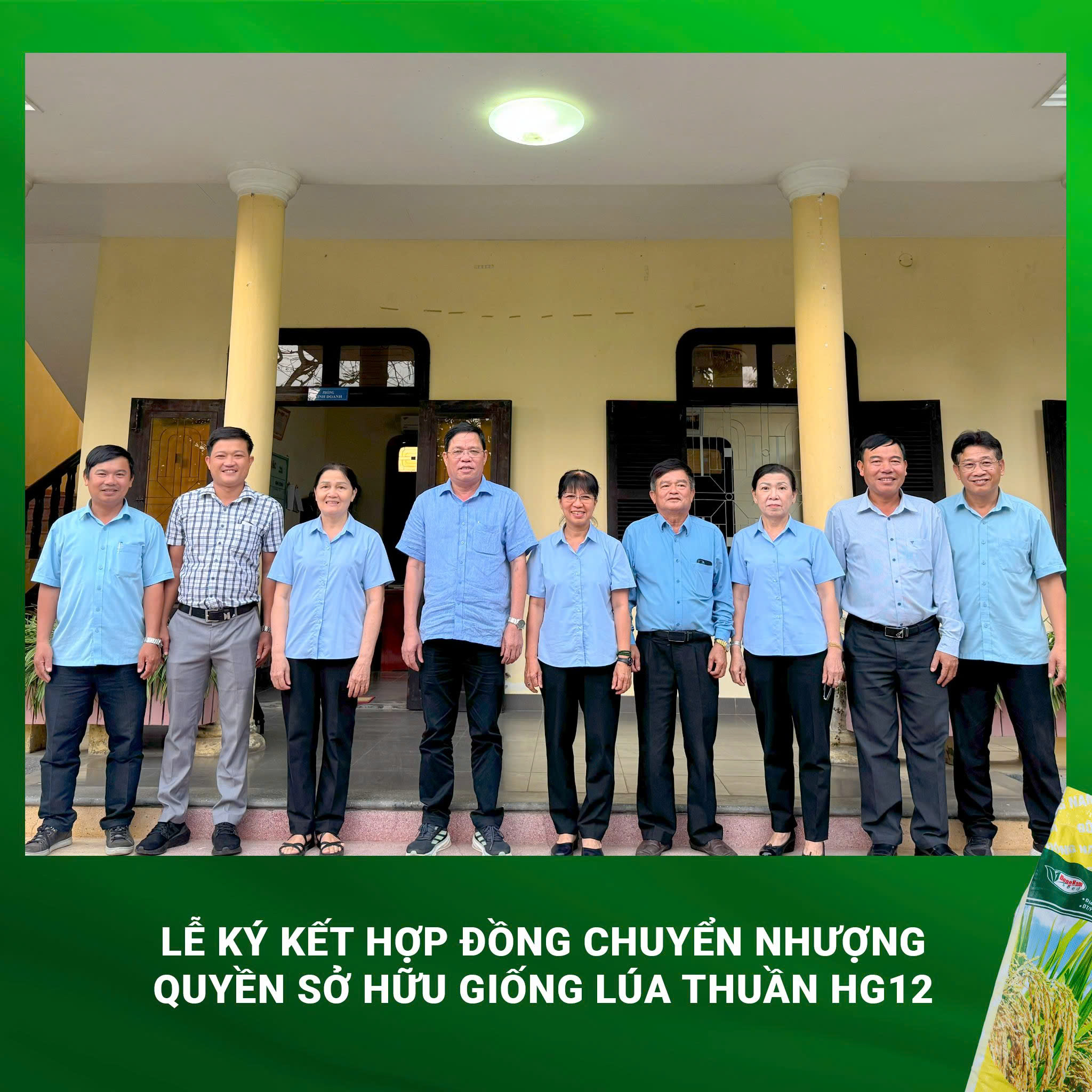 Chuyển nhượng giống lúa HG12 – Hợp tác chiến lược nông nghiệp